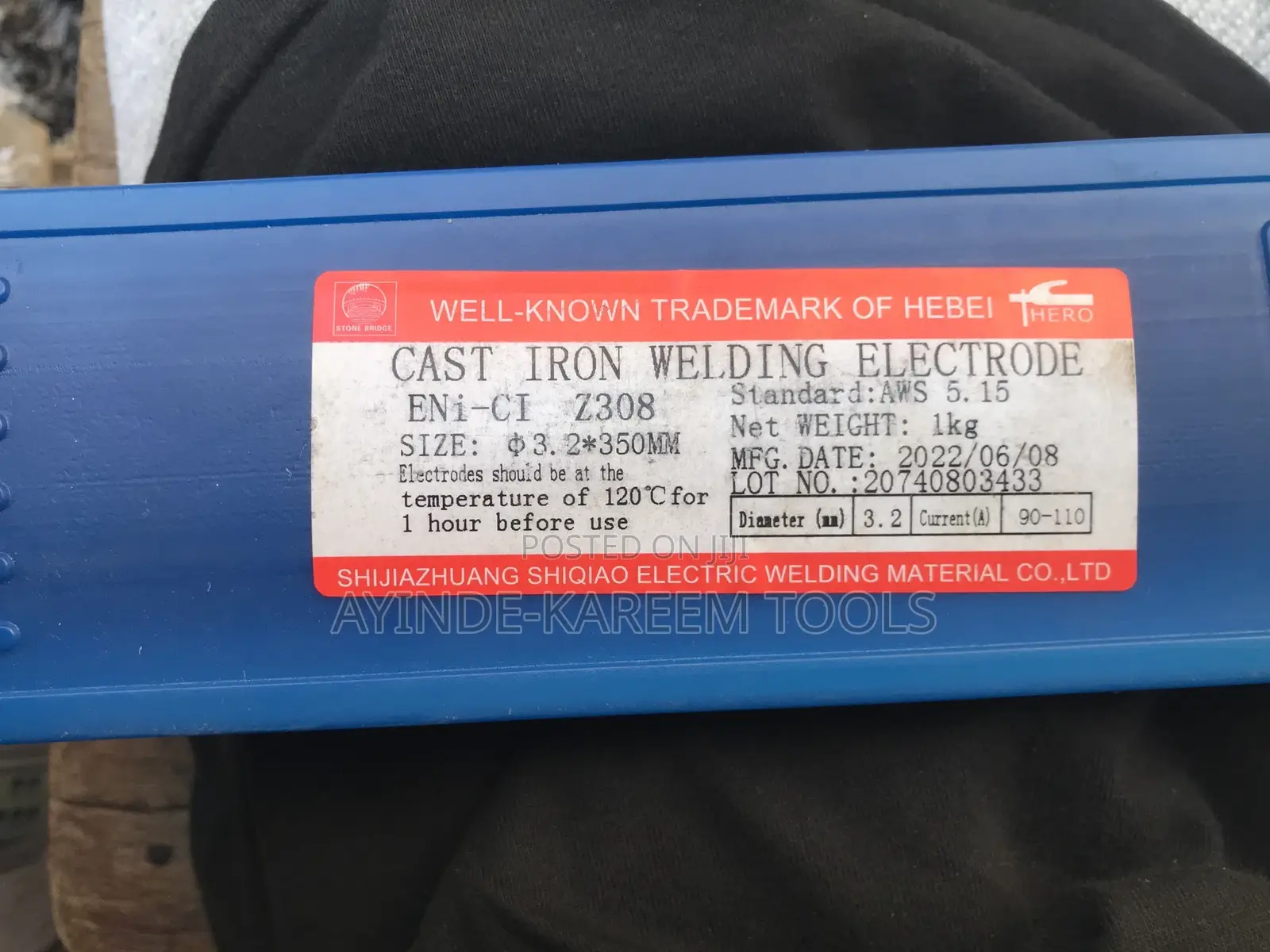 Cast Iron Welding Electrode Z308(3.2x350mm)