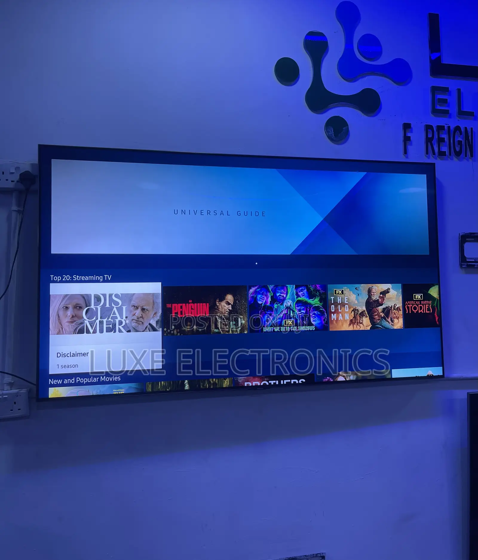 65 Inches Samsung Qled QHDR Smart TV 2022 Uk Model