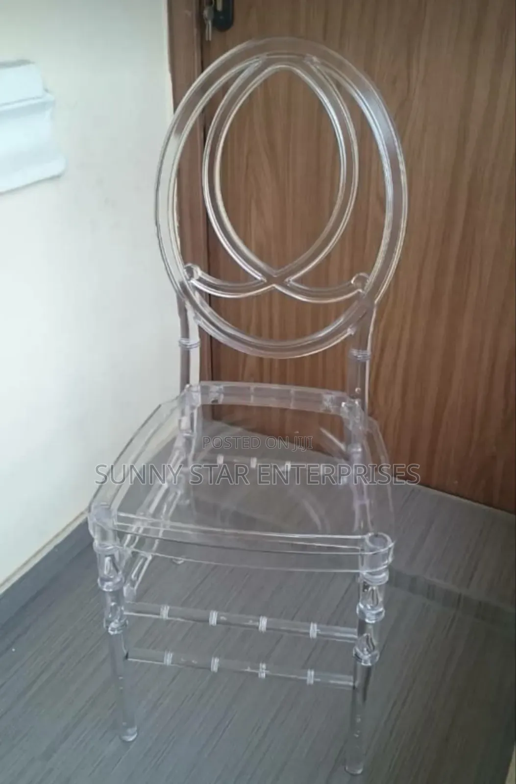 Quality Imported Acrylic Chalivary Events Chair