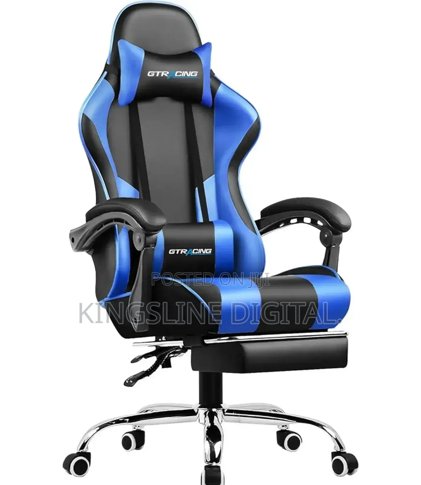 Gaming Chair With Footrest, High-Back Desk/Pc Chai