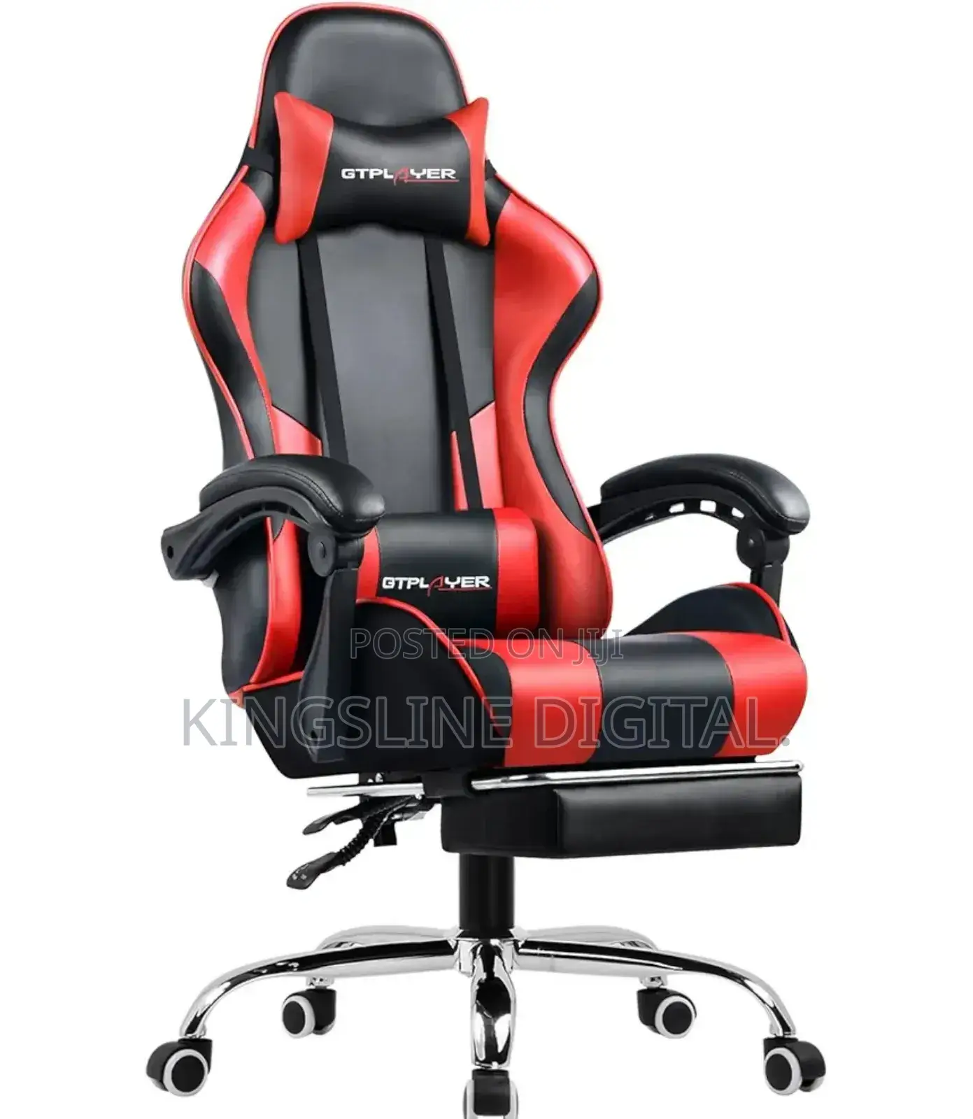 Gaming Chair With Footrest, High-Back Desk/Pc Chai