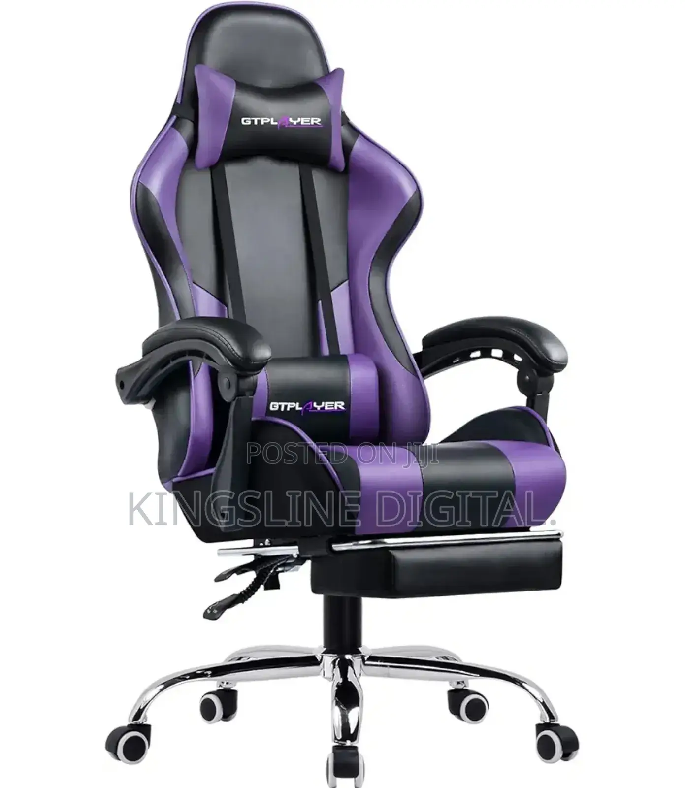 Gaming Chair With Footrest, High-Back Desk/Pc Chai