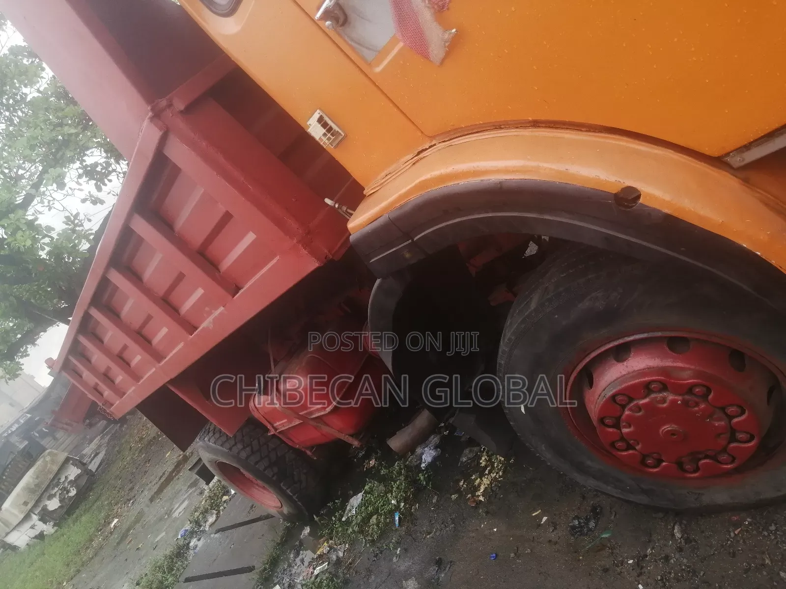 Man Diesel Tipper 6 Tyres 2000 Orange