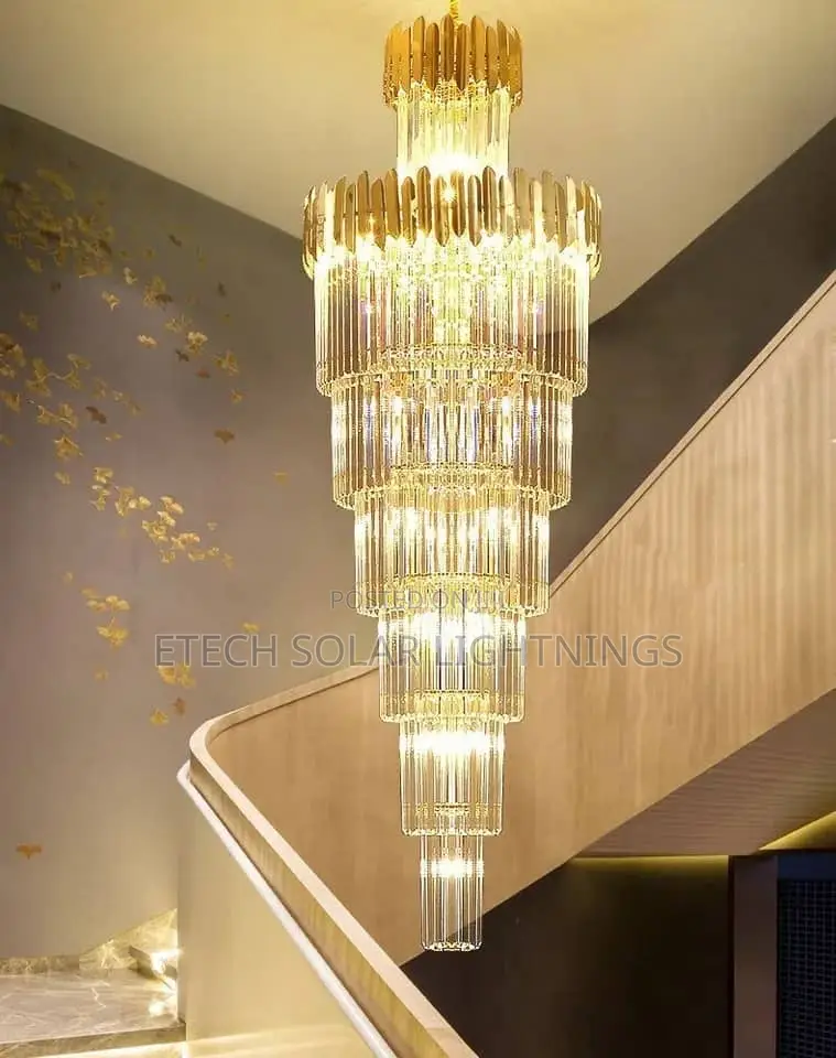 Luxury Hallway Duplex Staircase Chandelier Light