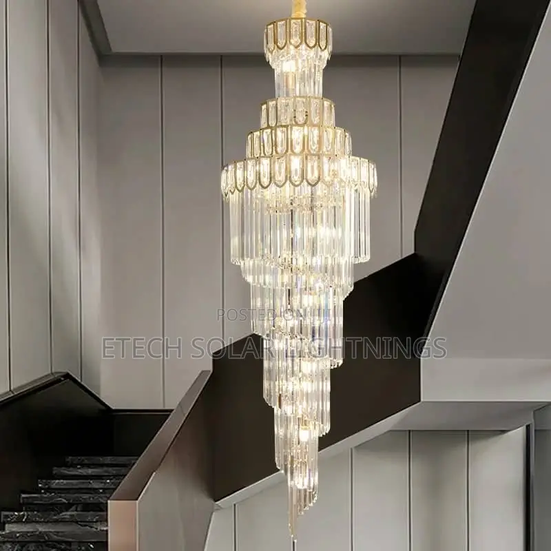Modern Light Luxury Staircase Duplex Chandelier Light
