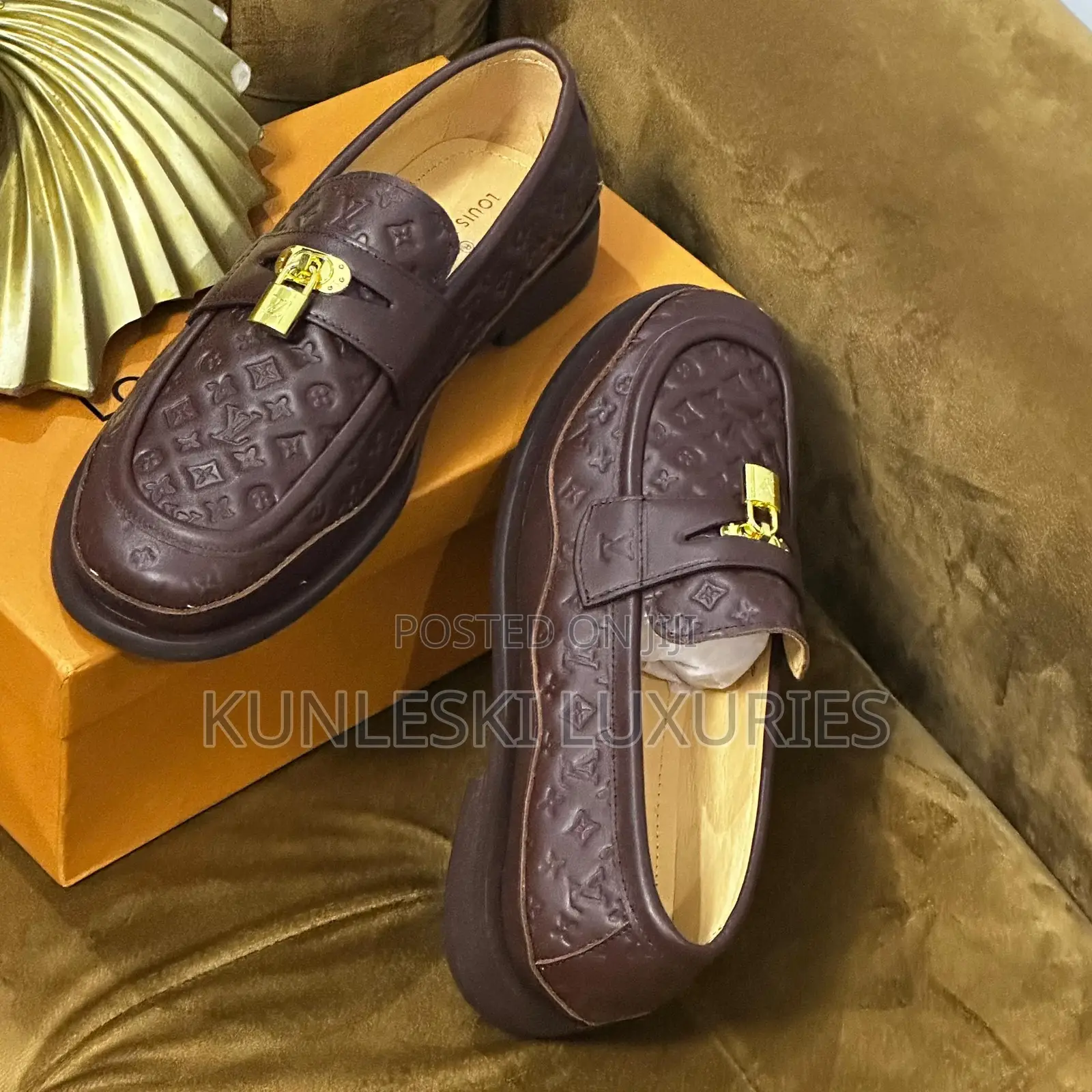 Original Louis Vuitton Luxury Leather Shoe Collections