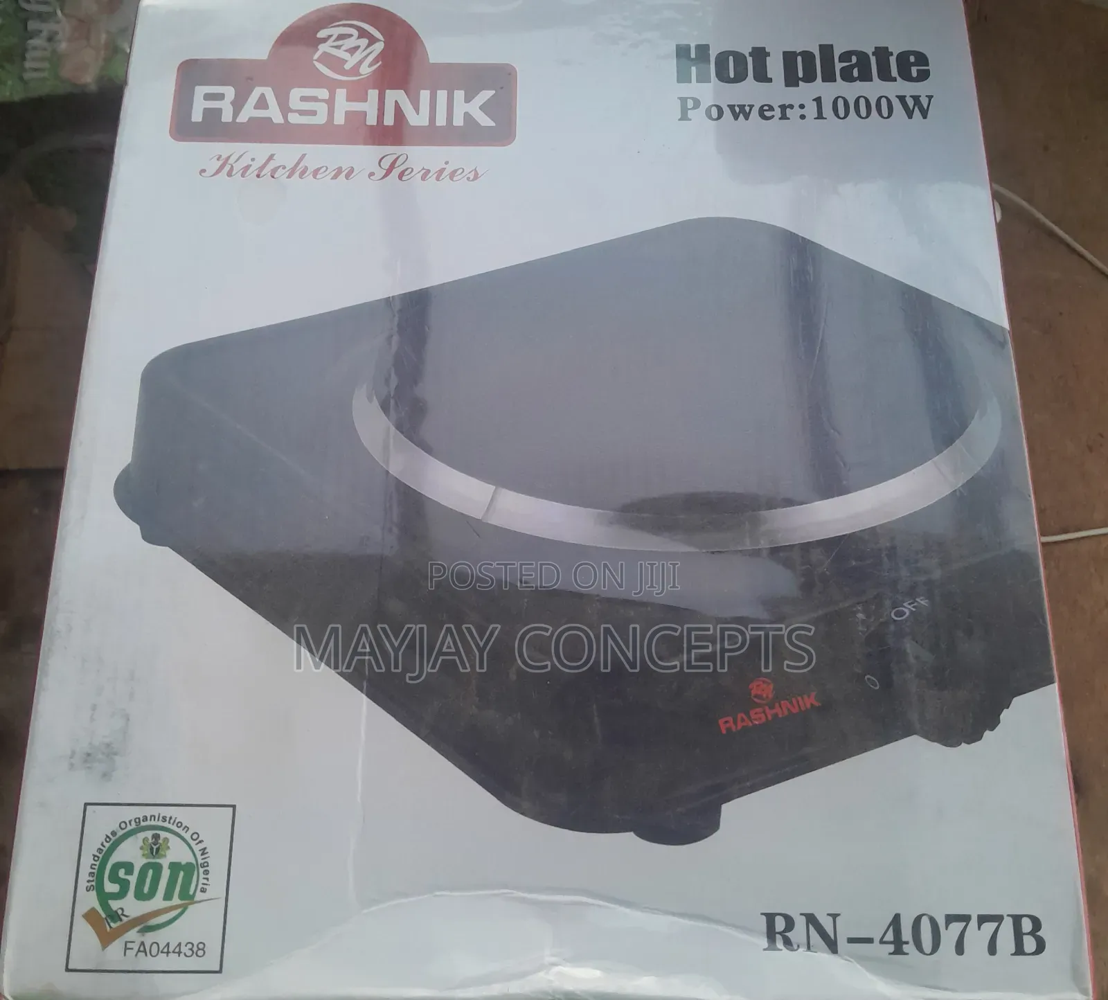 Rashnik Single 1000watts Original Hotplate-rn-4077b
