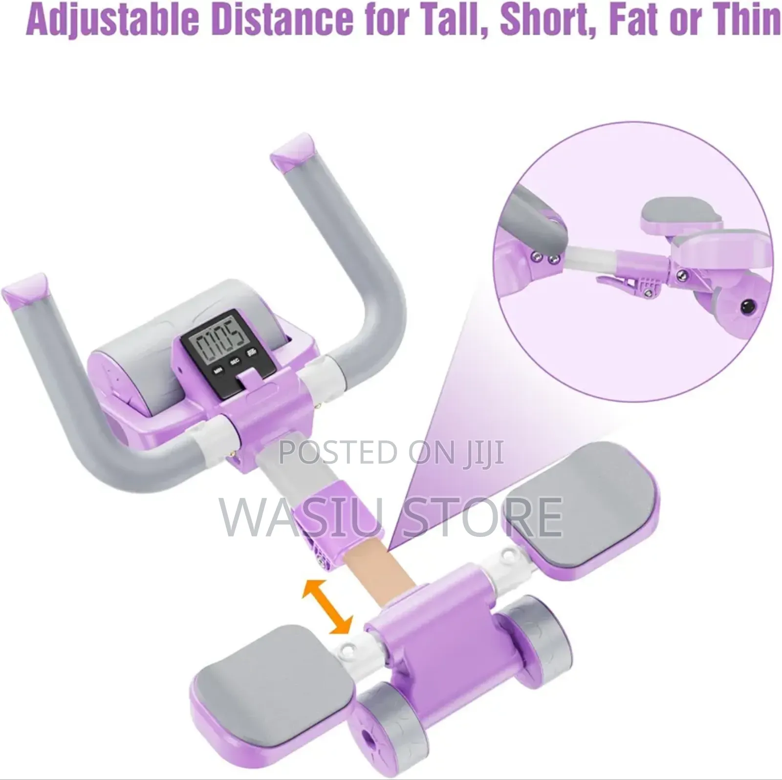 Ab Roller Wheel With Elbow Support and Timer