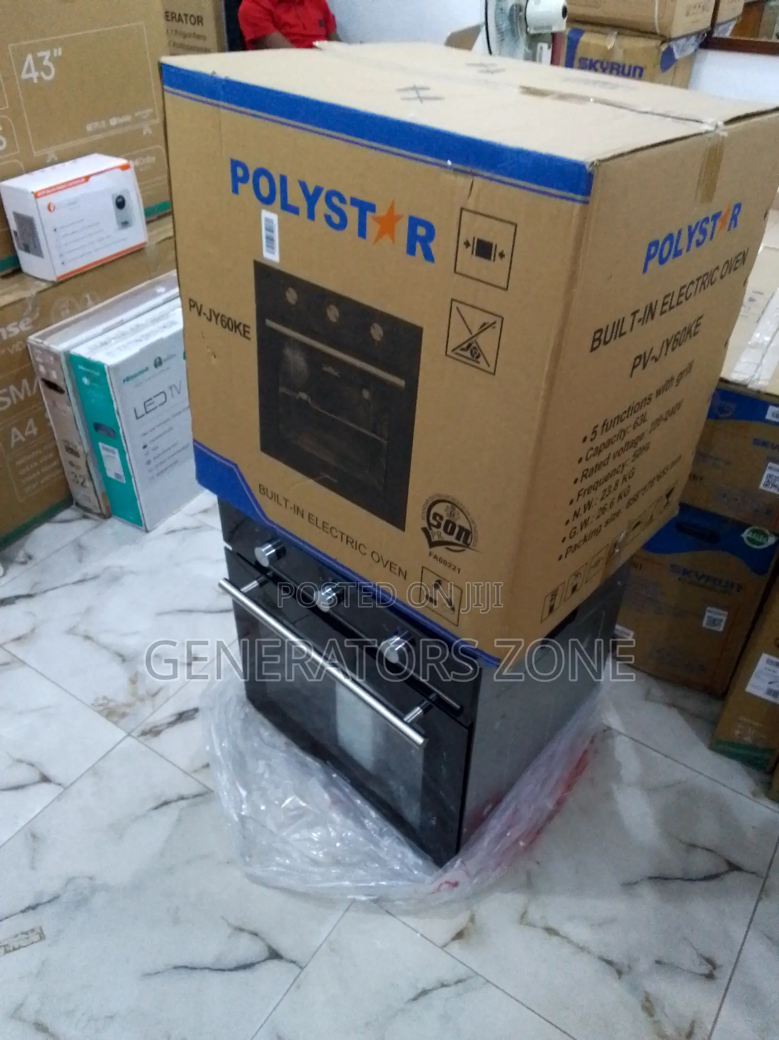 Polystar Built-in Oven With Mechanical Timer Lamp{Pv-Jy60ke}