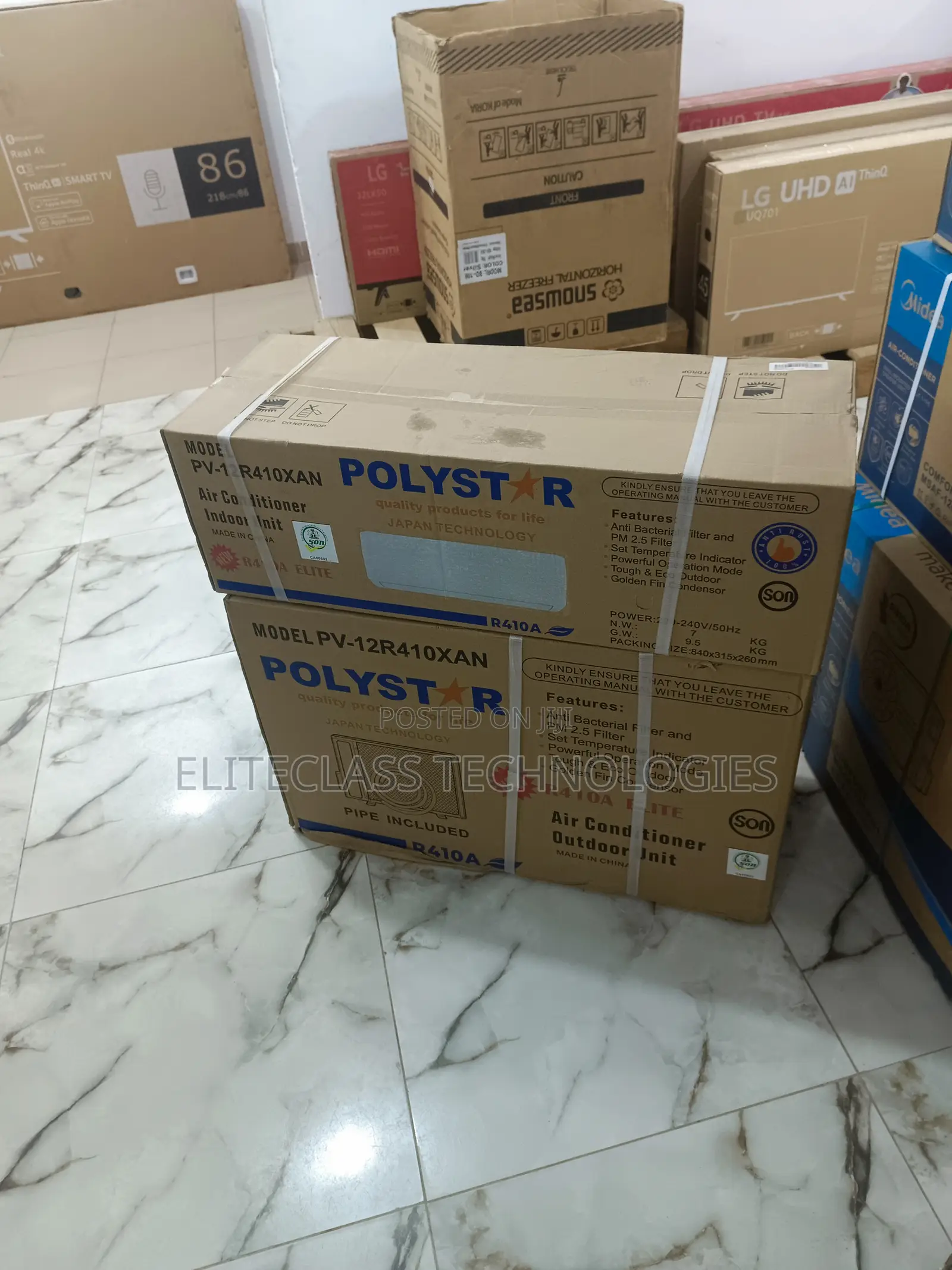 Polystar ''Pv-12r410xan'' 1.5hp Split Unit Air Conditioner