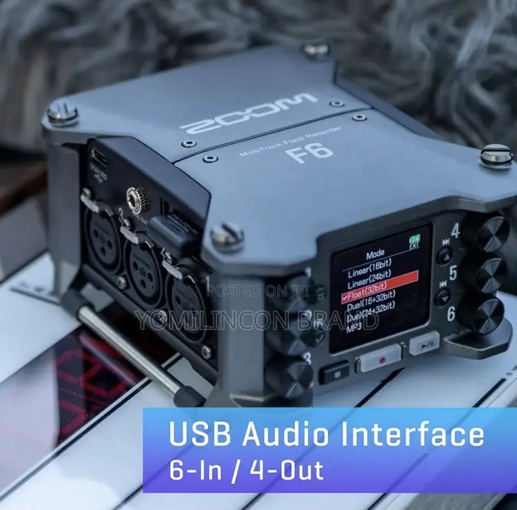 Zoom F6 6-Input / 14-Track Multitrack Field Recorder