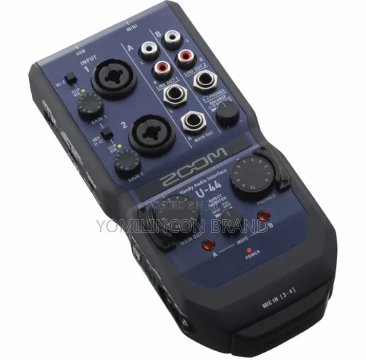 Zoom U-44 Portable 4×4 USB Handy Audio/Midi Interface