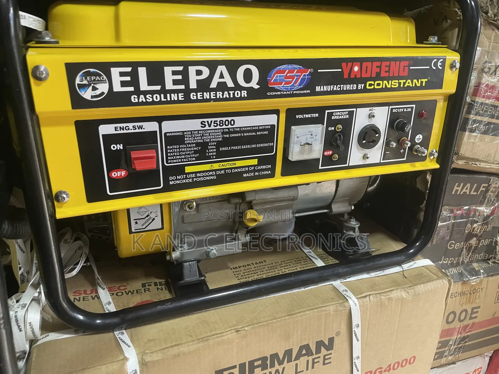 Elepaq 4.5kva Generates 100%Copper