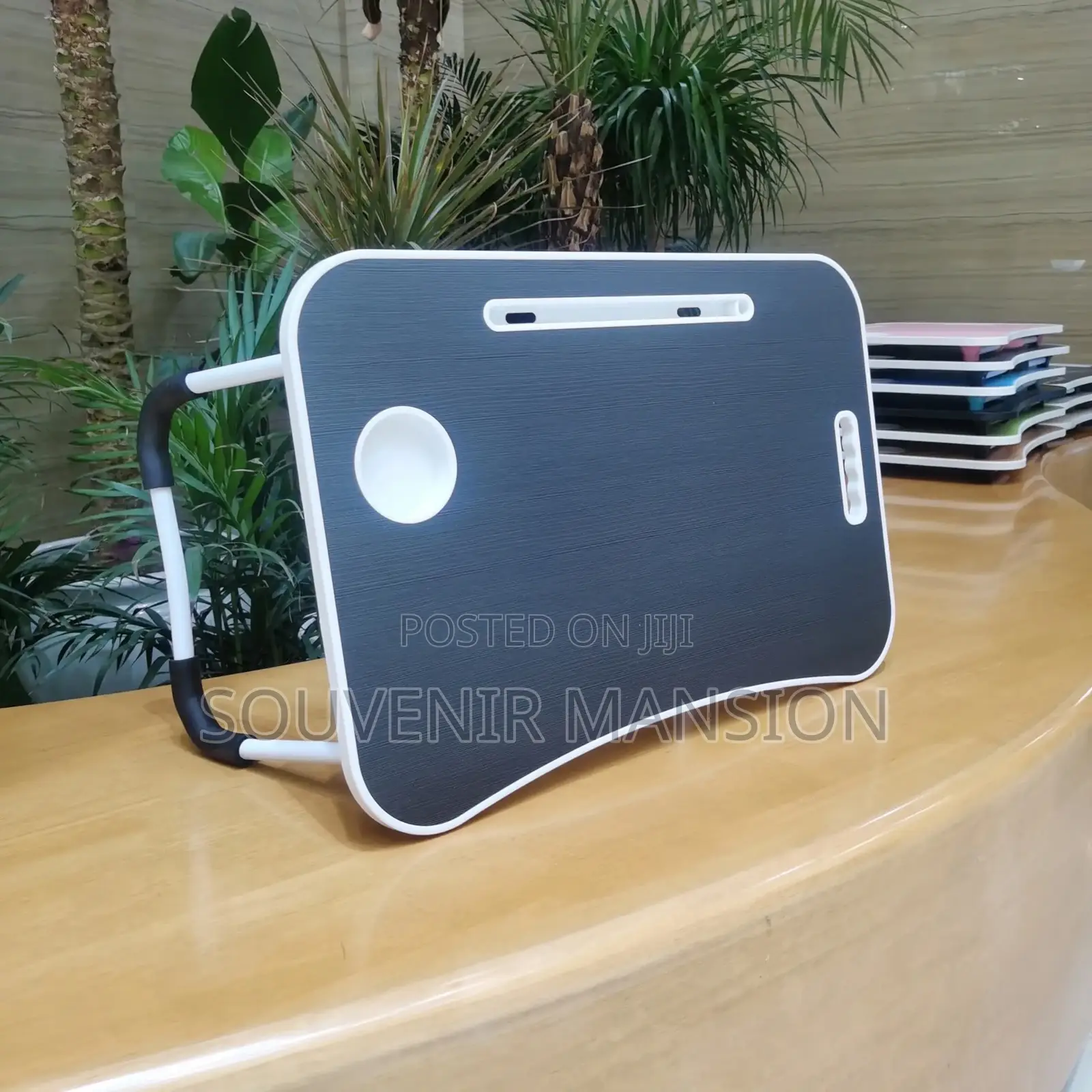 Foldable Bed Laptop Table With Cup Holder