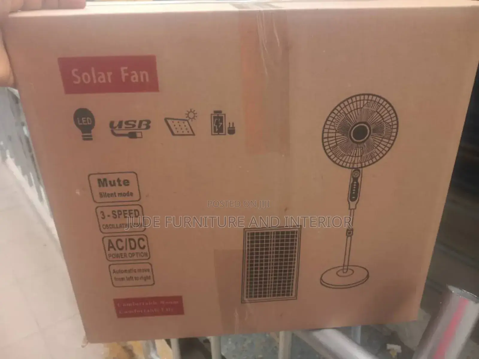 Charweek Solar Standing Fan and Bulb for Sale