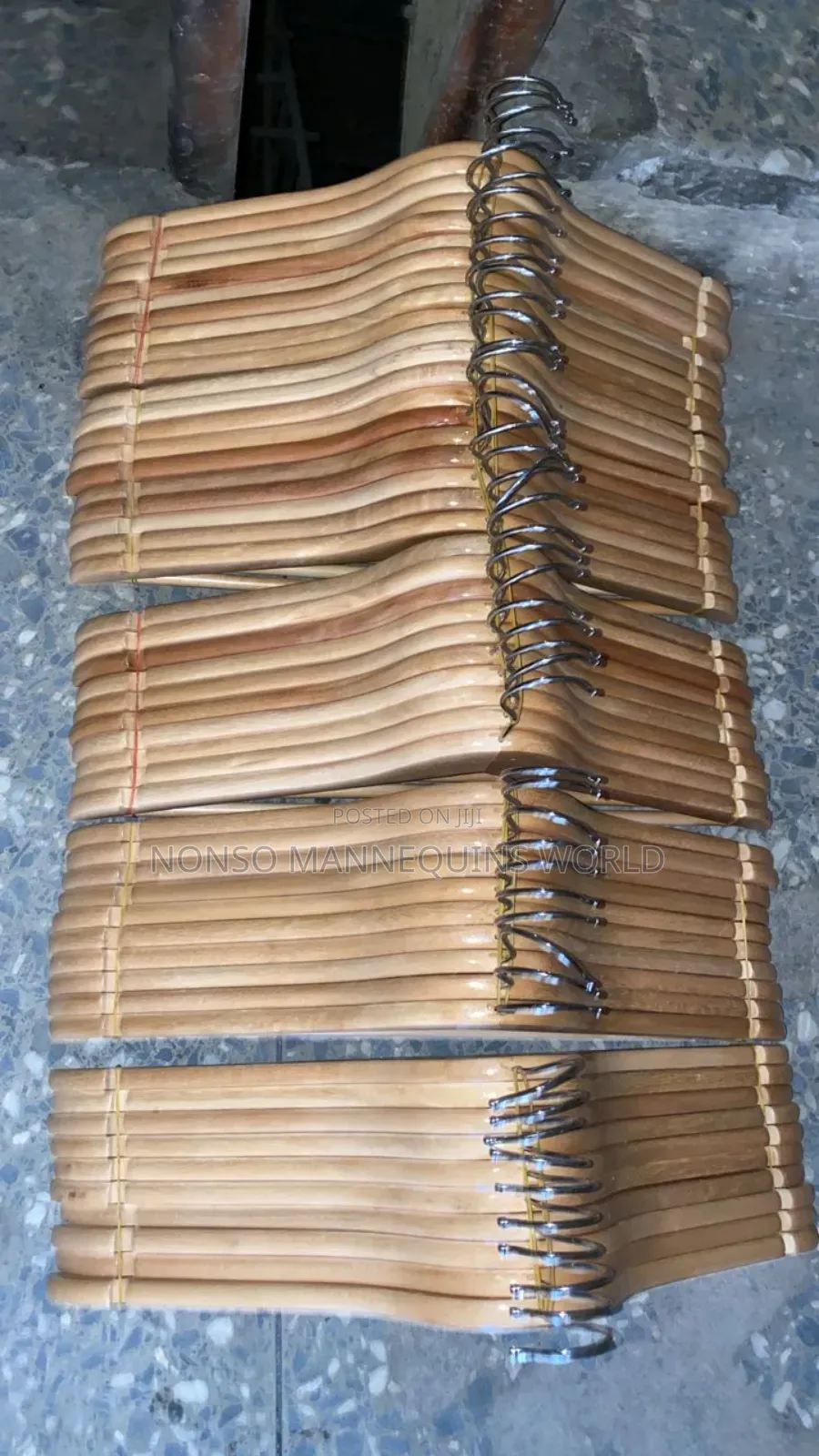 Packs of Wooden Clothing Hangers