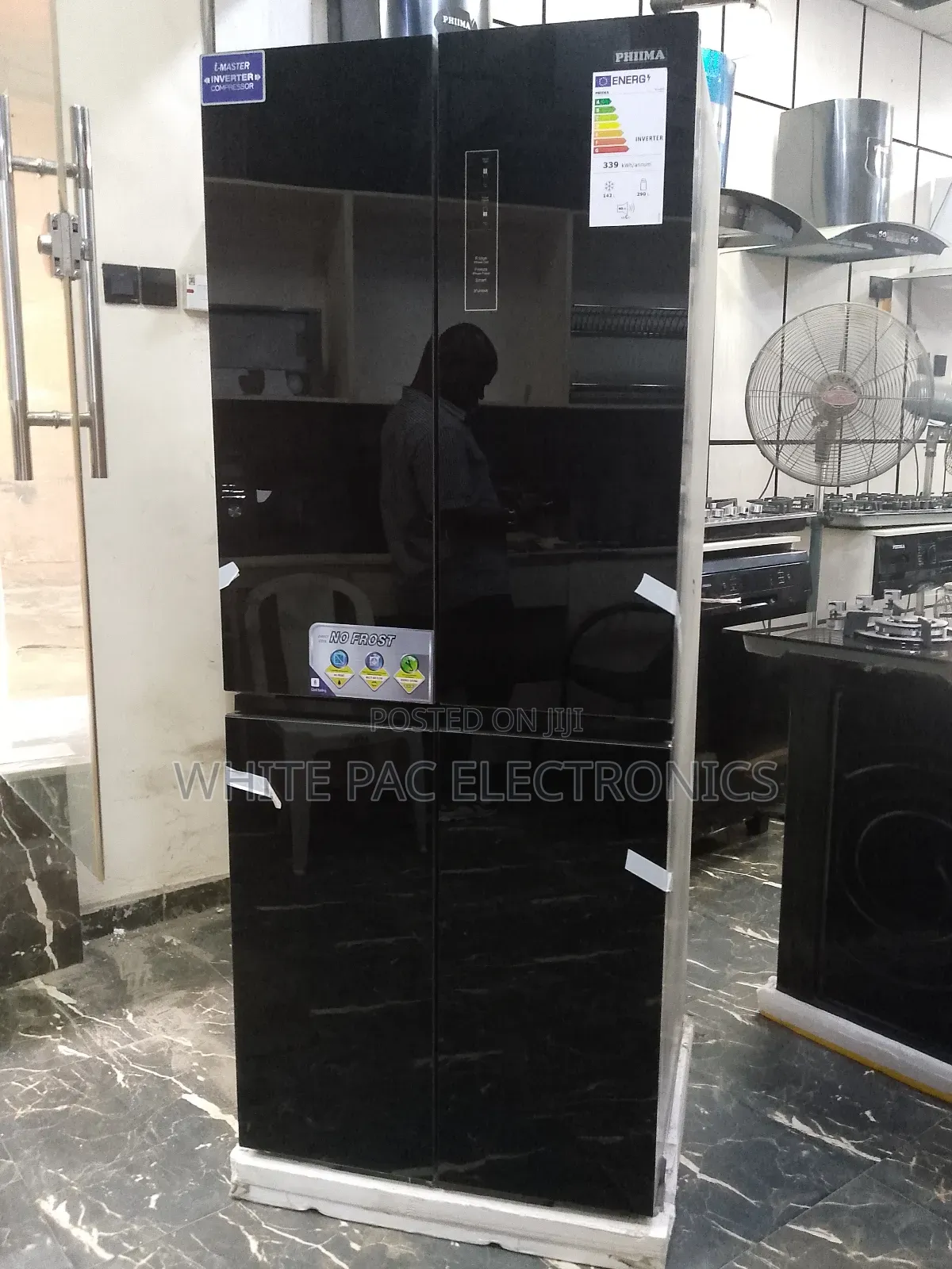 Phiima 432-L Inverter Fridge 4 Door Bottom Freezer X Cooling