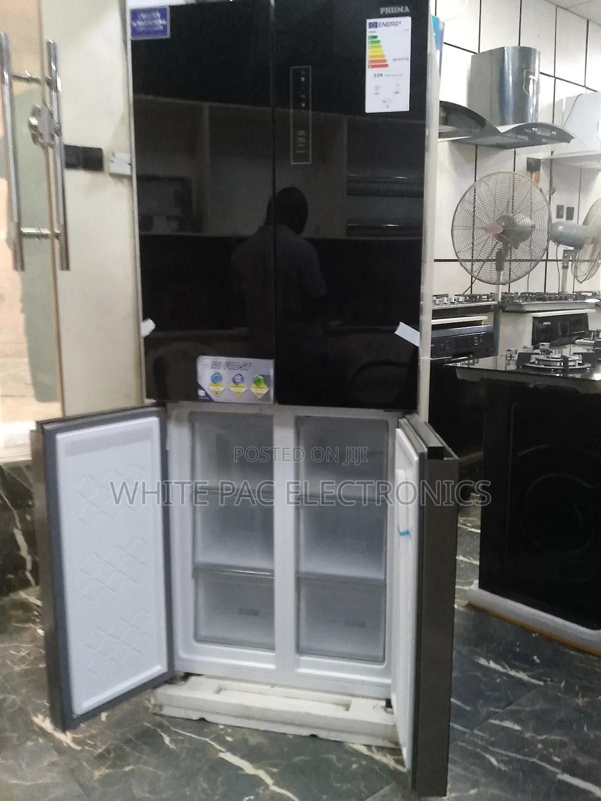 Phiima 432-L Inverter Fridge 4 Door Bottom Freezer X Cooling