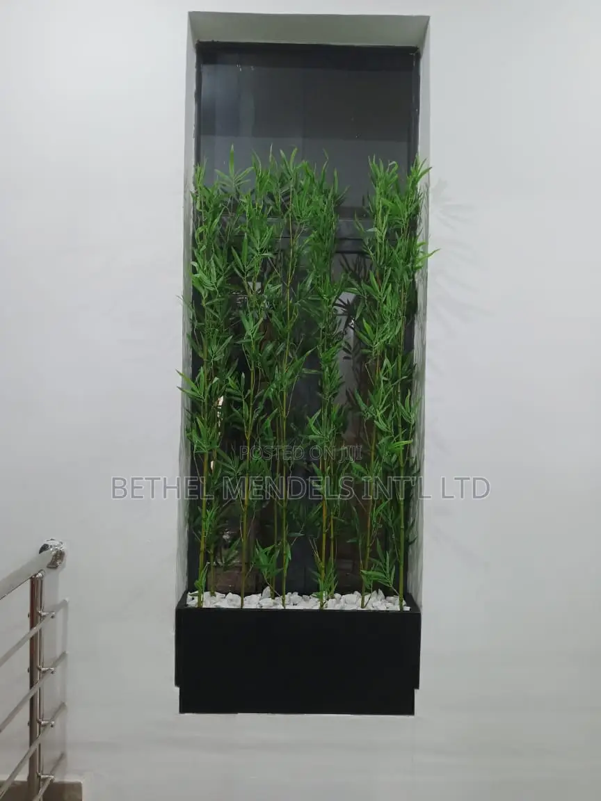 Artificial Plant and Fiberglass Pot for Home/Office Decor