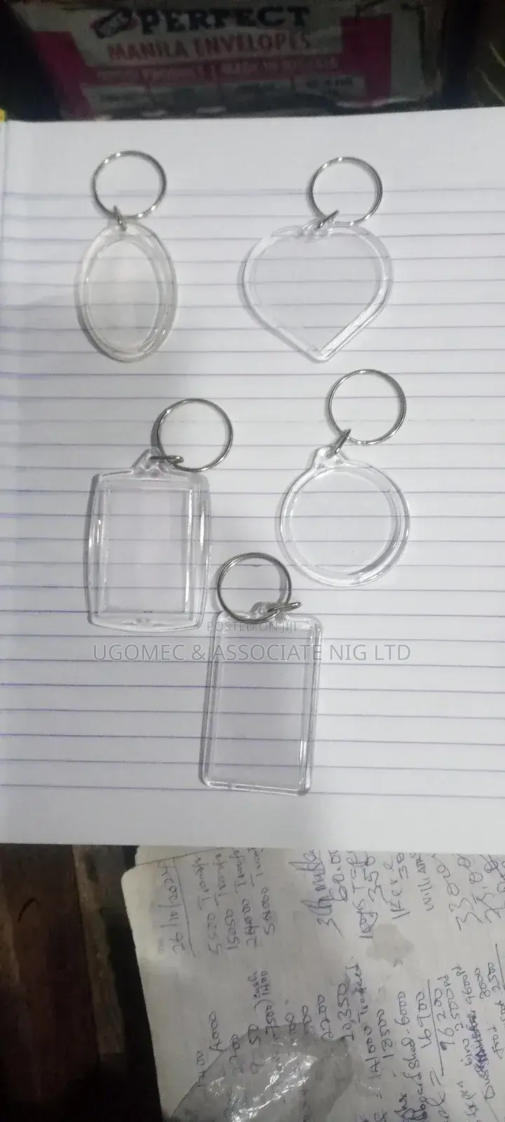 Acrylic / Transparent Key Holder by 100pcs