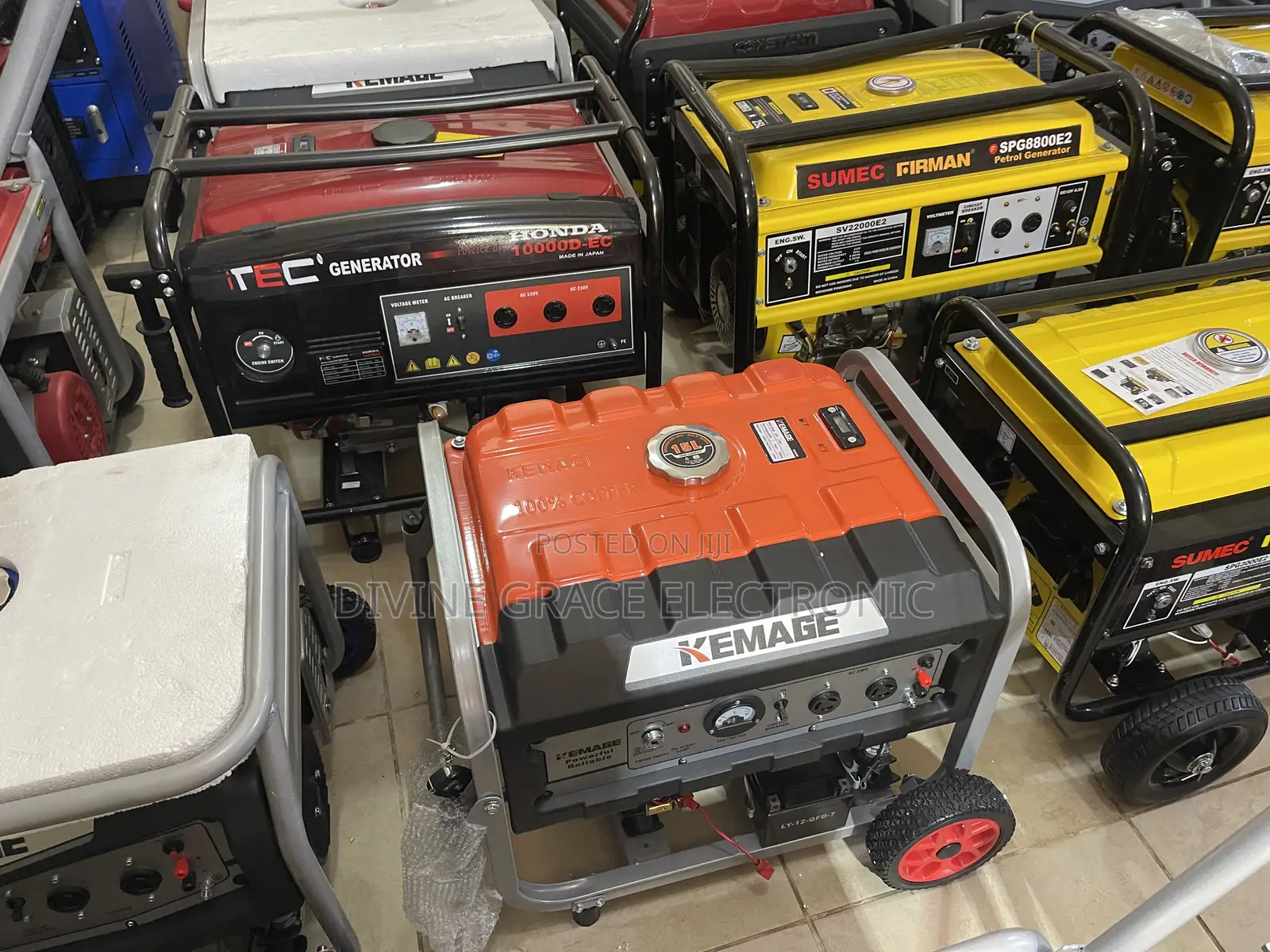 4.5kva Kemage Remote and Key Start Petrol Generator
