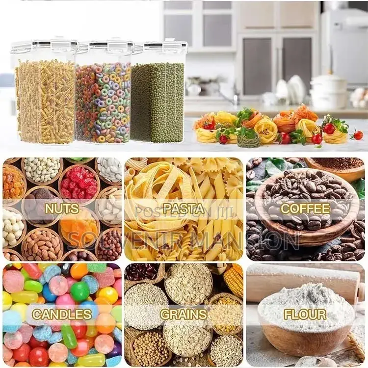 4 Litre Airtight Food Storage Jar With Plastic Lid