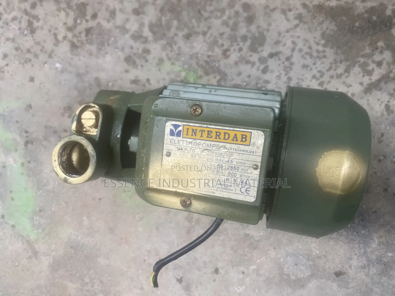 Interdab Used Like Brand New Water Pump 0.75hp