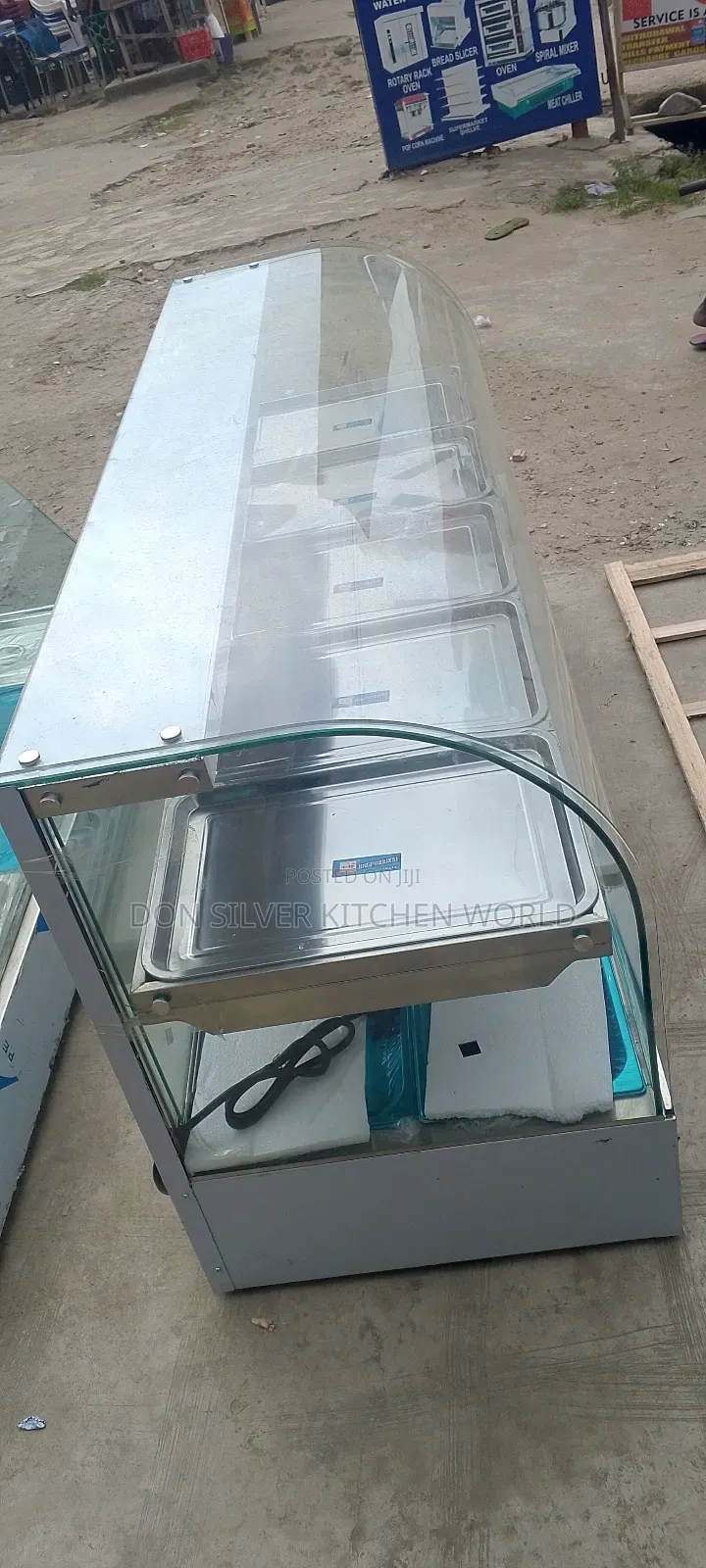 Falling Food Warmer 5 Plate Cover Glass