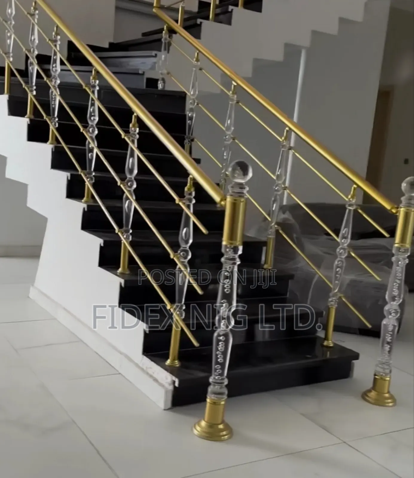 Gold Handrail Design With Good Quality