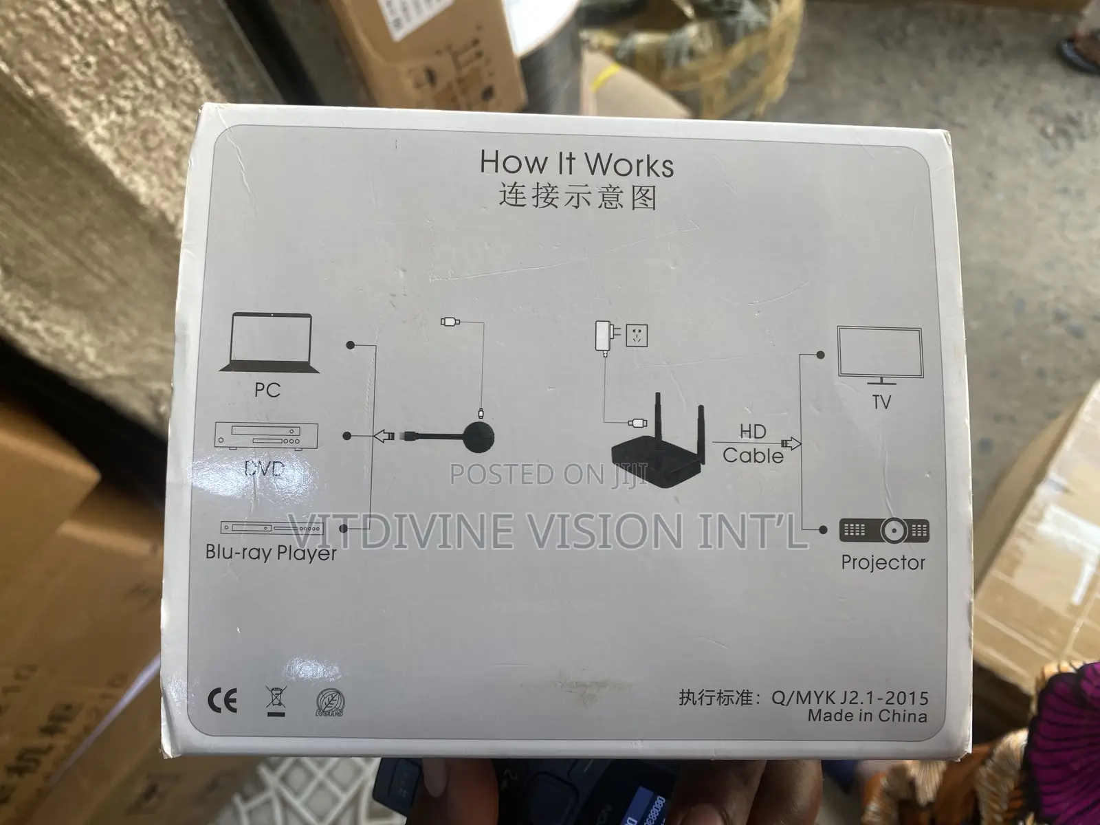 Transmitter / Receiver Wireless Hd Extender 100meters