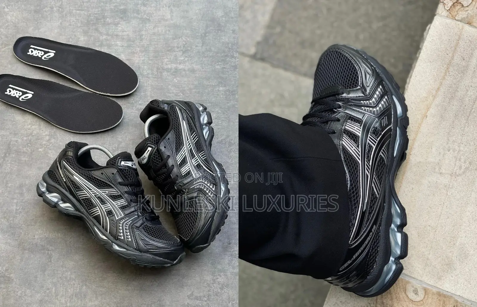 Original Asics Kayano 14 Black Sneakers