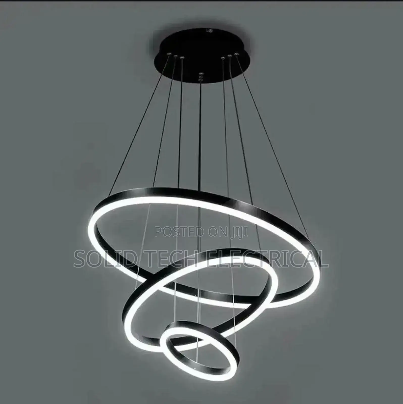 3 Ring Classic Chandelier White and Warmwhite
