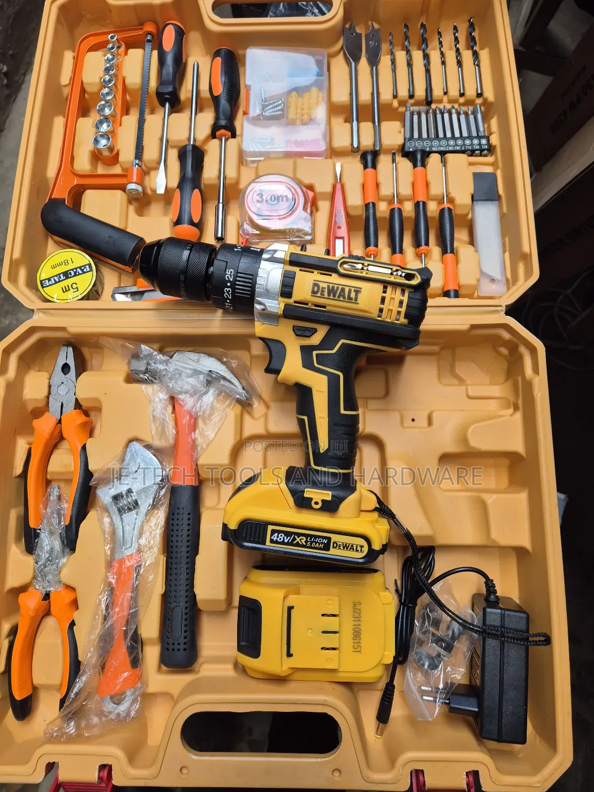 Mechanical Tools Box With 48v Drill