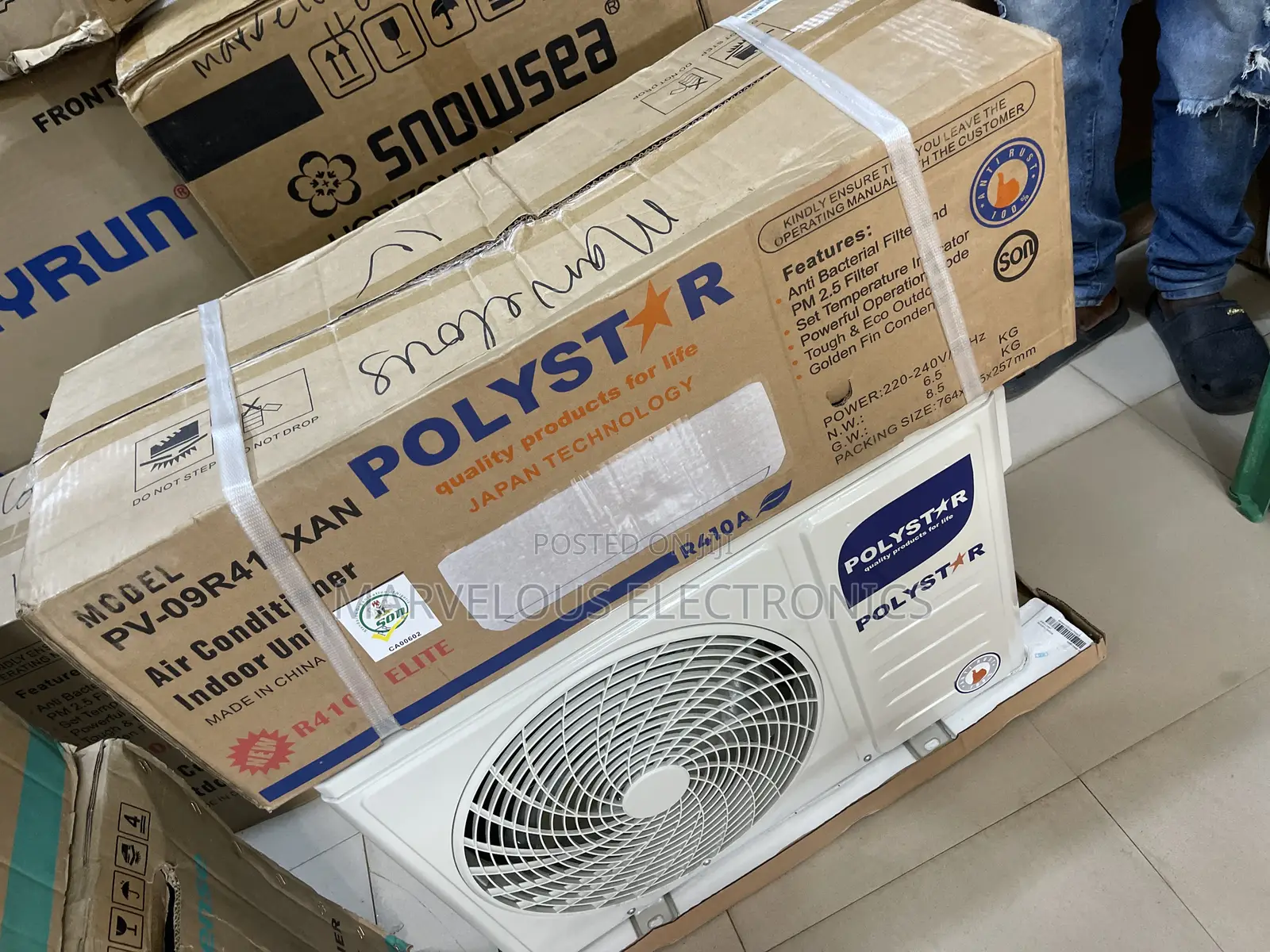 Brand New Polystar 1hp Air Conditioner With Full Kit