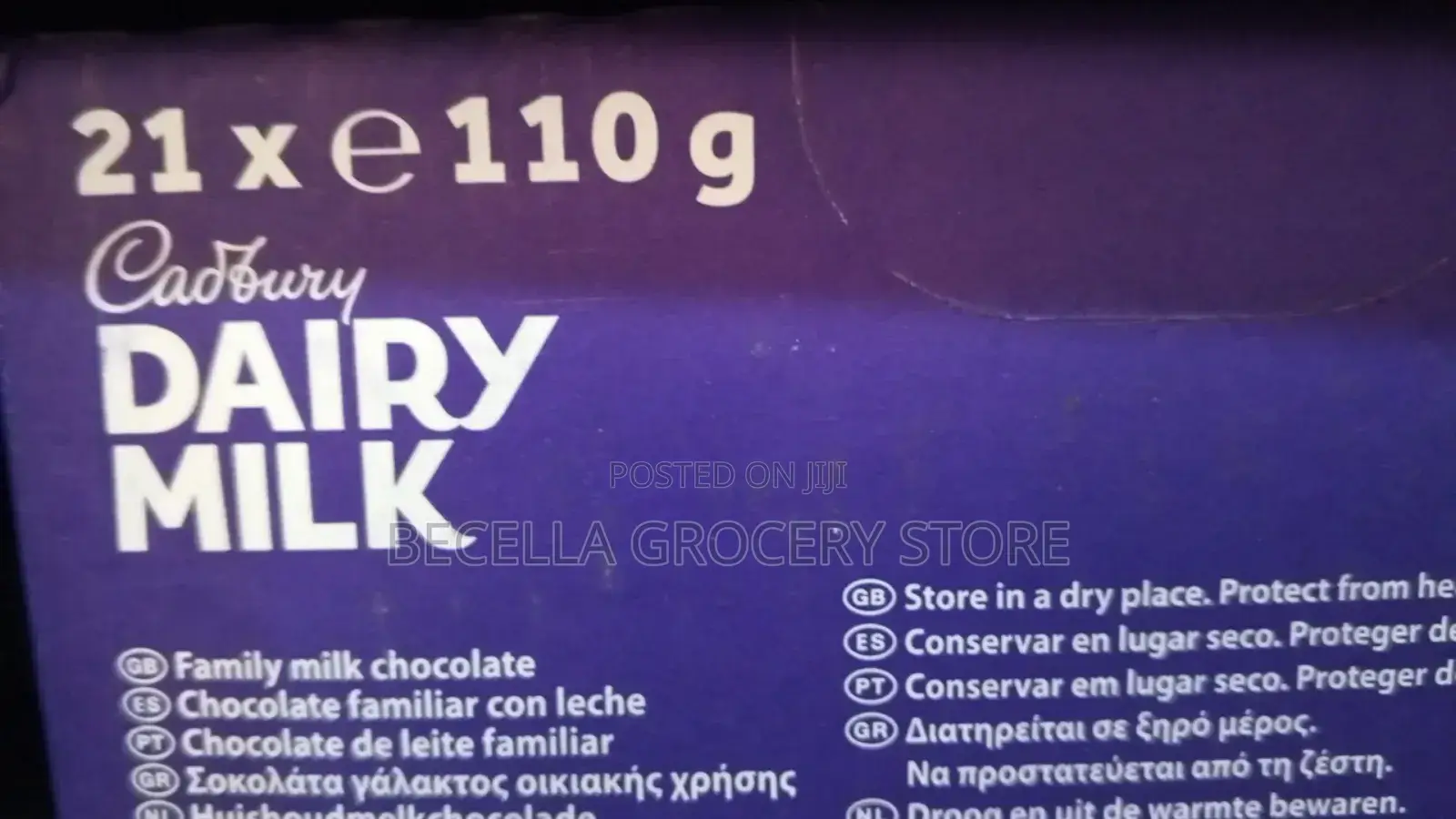 Cadbury Diary Milk 21×110g