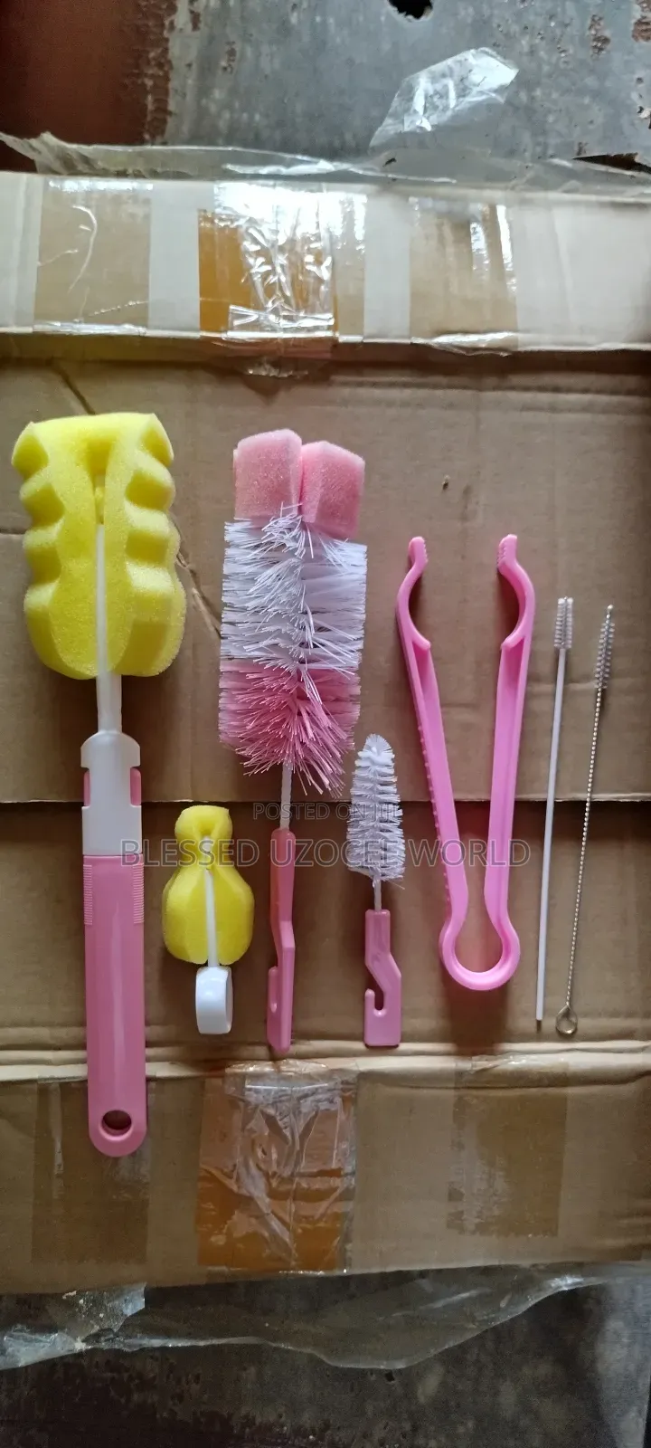 7 In1 Multifunctiona Baby Feeding Bottle Cleaning Brush Tool