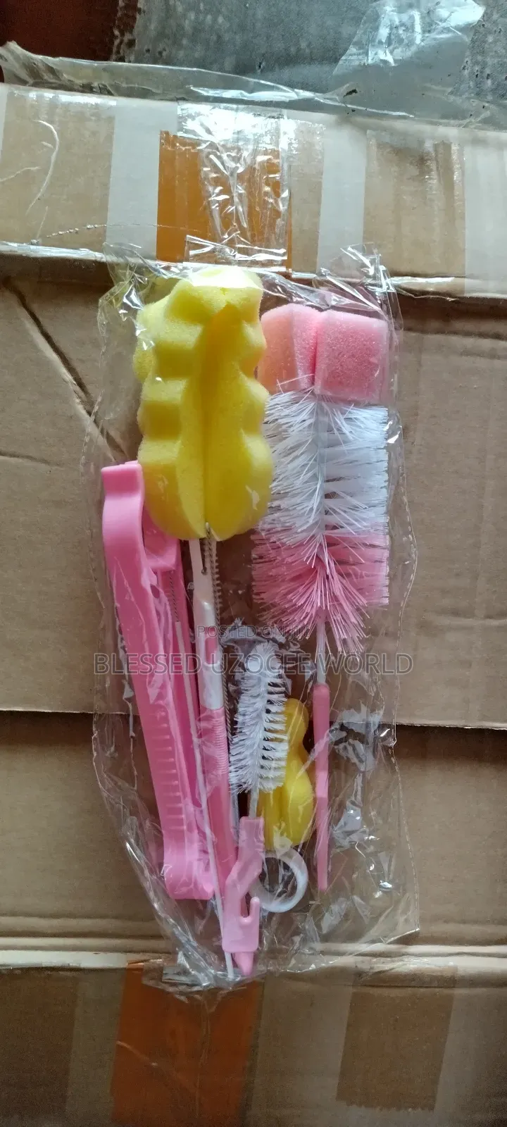 7 In1 Multifunctiona Baby Feeding Bottle Cleaning Brush Tool