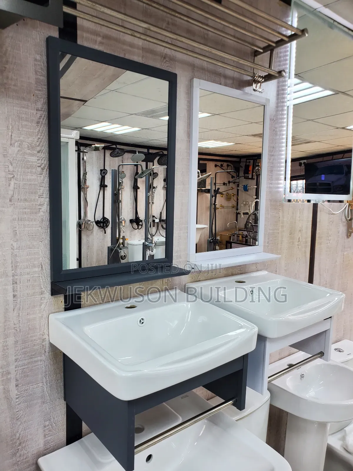 Mini Wash Hand Basin With Mirror and Shelf.