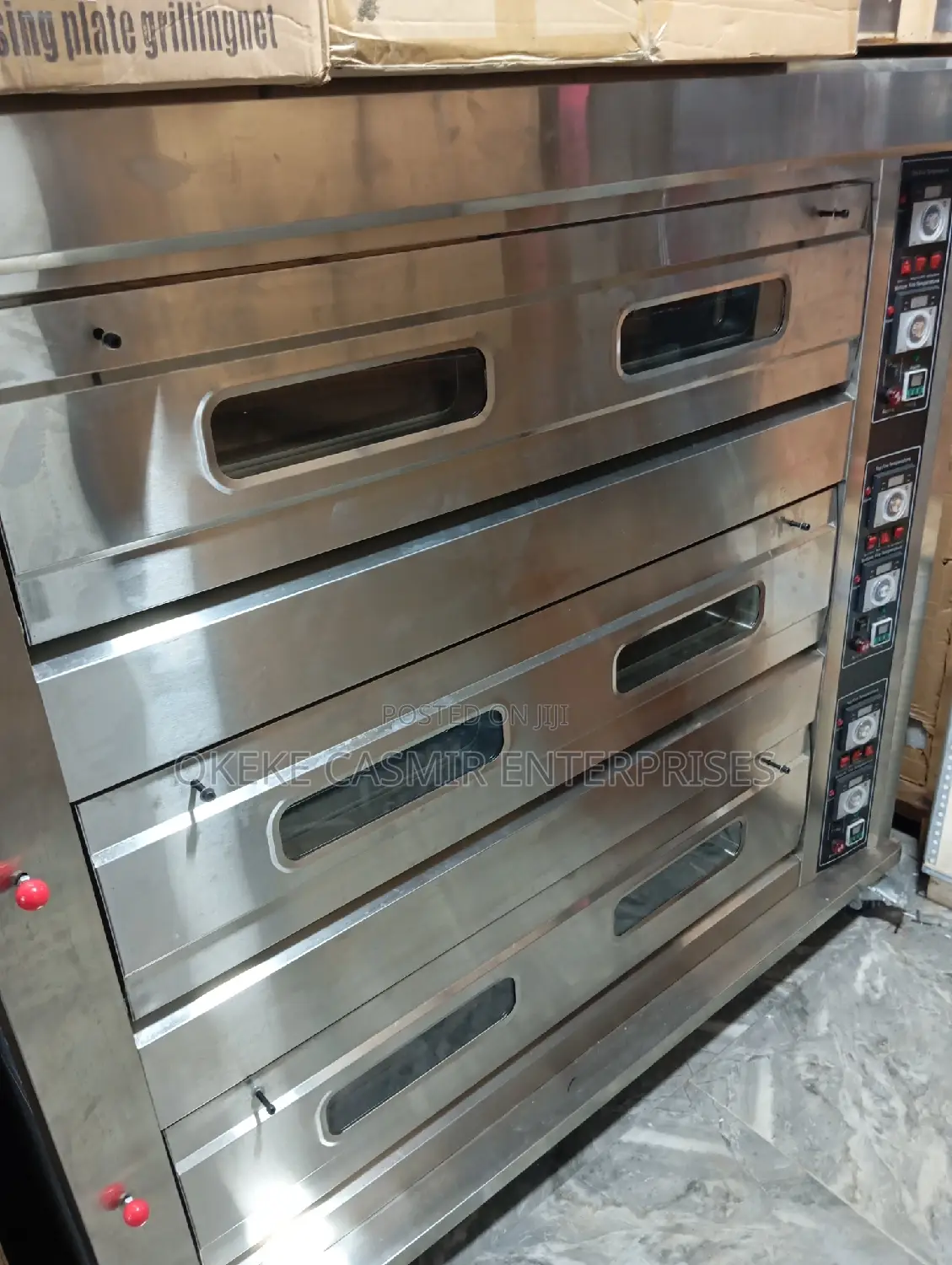 3 Deck Industrial Oven 9 Trays