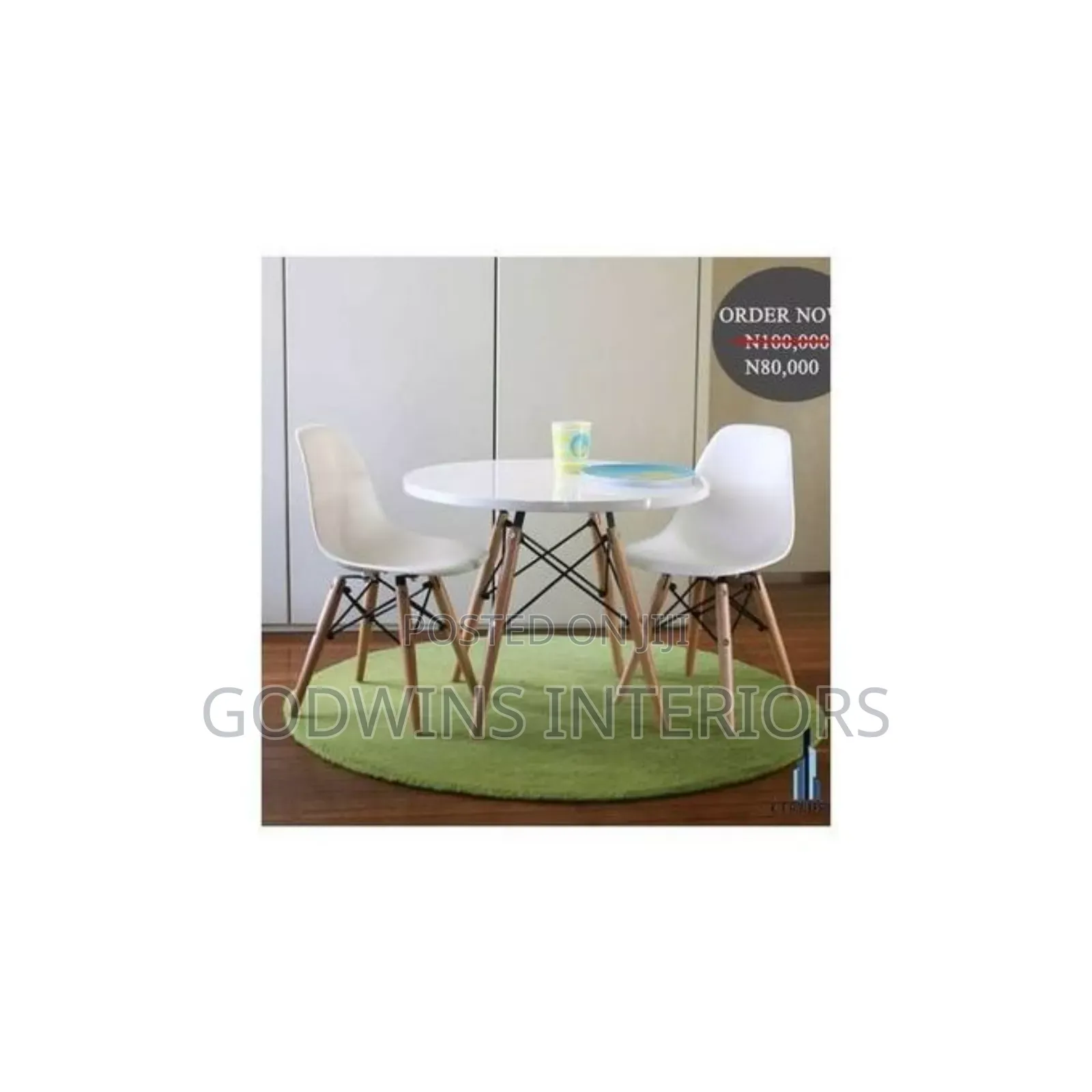 Luxury Outdoor/Indoor Dining Table+2 Chairs Set
