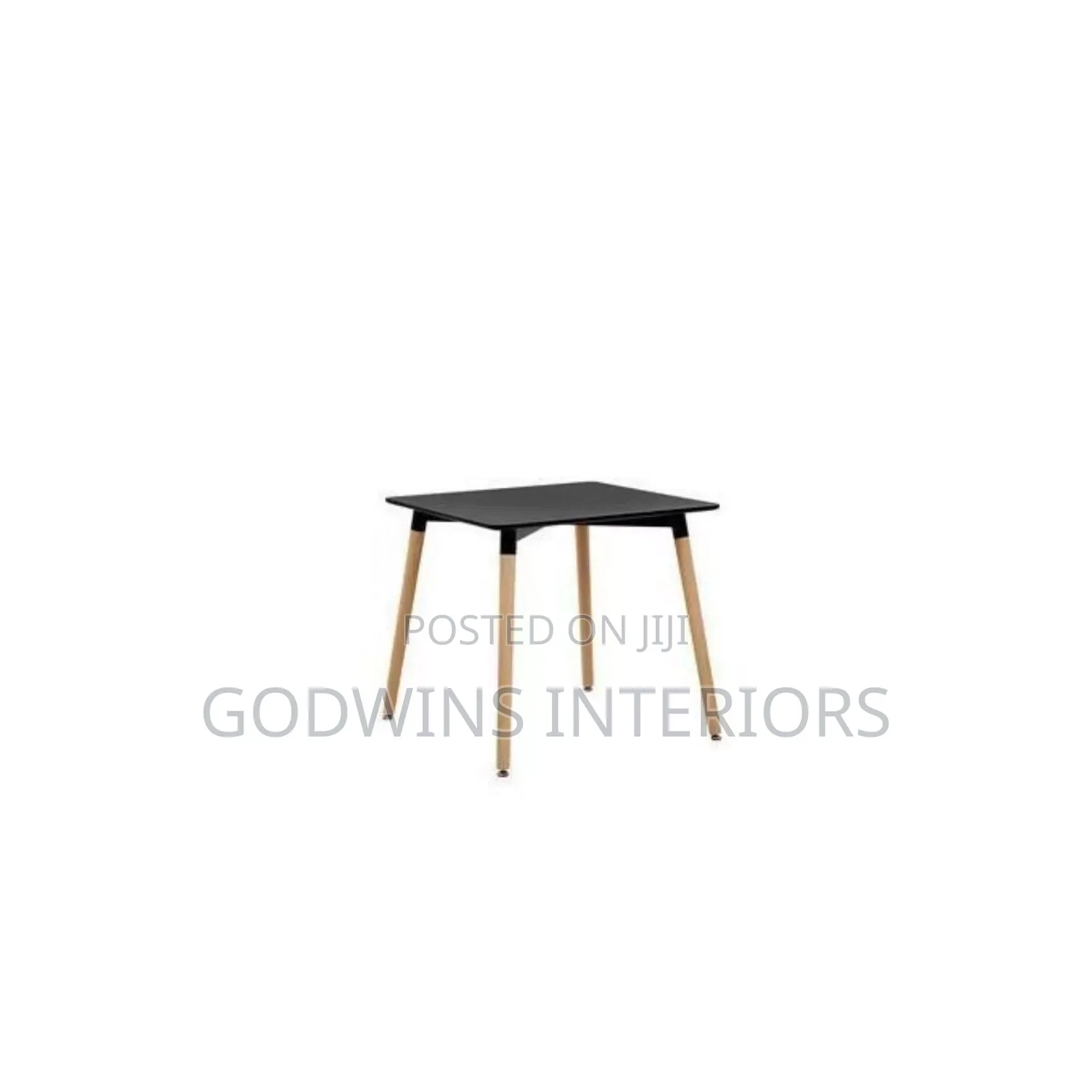 Modern Styled Dining Table With Beechwood Leg(Black)