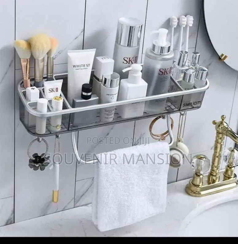 New Bathroom and Storage Rack With Towel Hanger