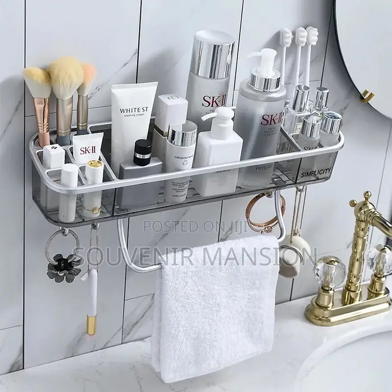 New Bathroom and Storage Rack With Towel Hanger