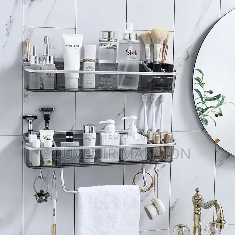 New Bathroom and Storage Rack With Towel Hanger