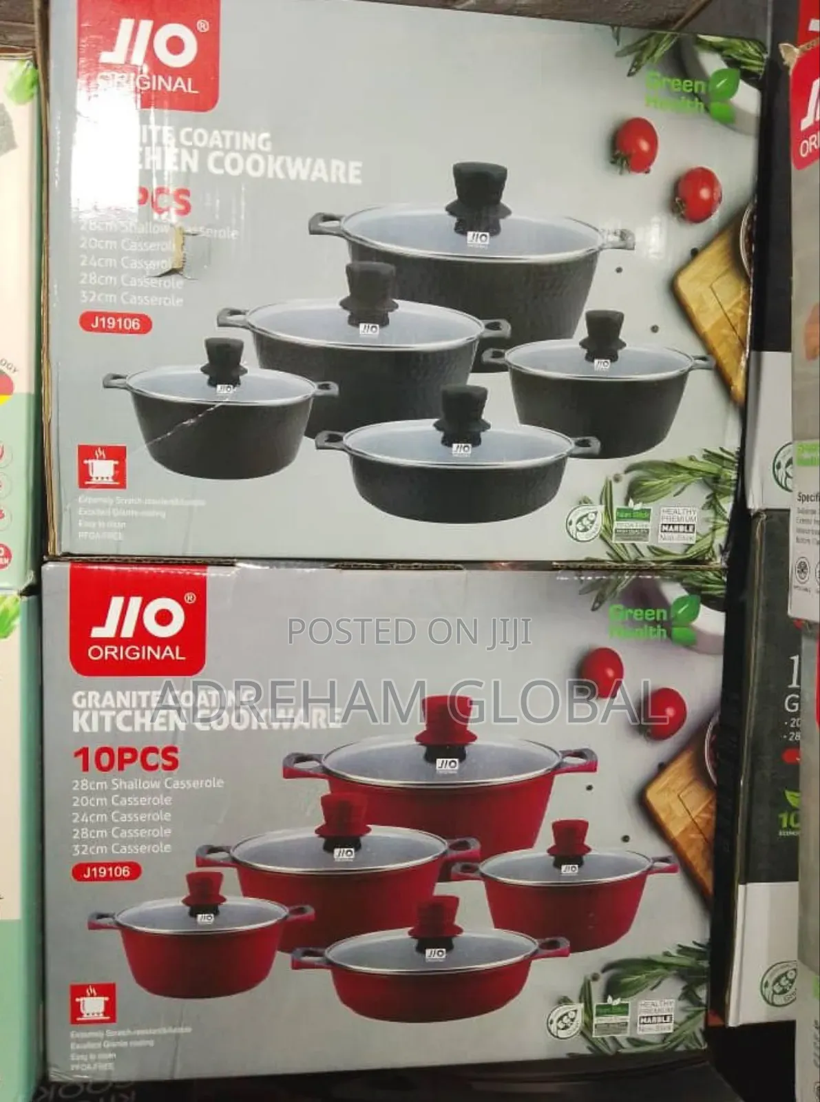 10pcs Jio Granite Coating Kitchen Cookware Pot Set