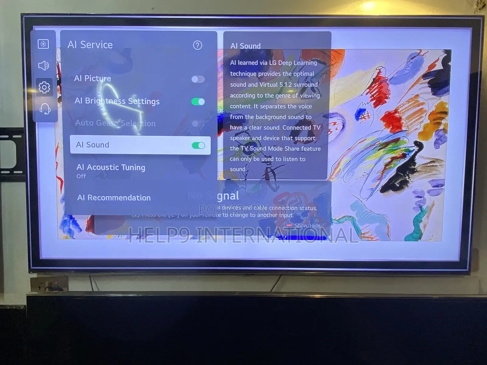 Latest Unique 75" LG Qned Mini LED TV With A7 Processor
