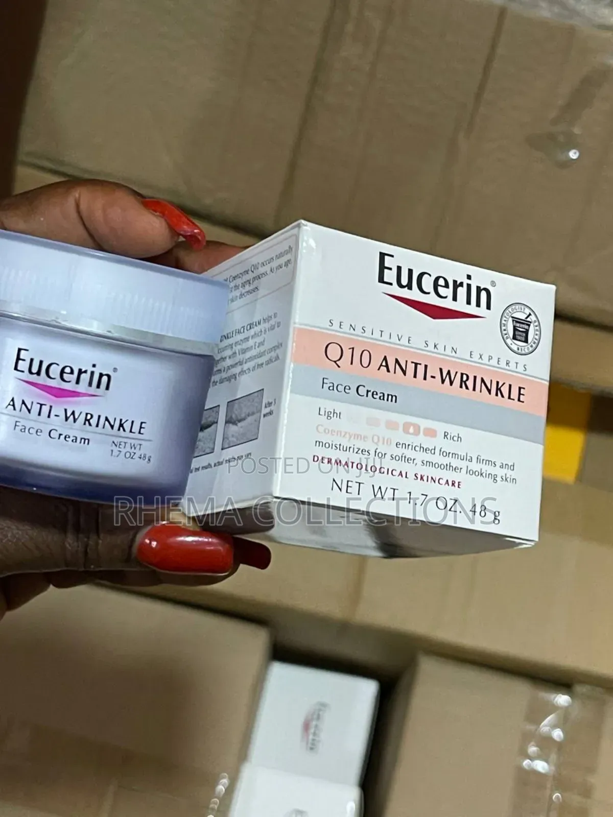 Eucerin Q10 Anti-Wrinkle Face Cream for Day Night