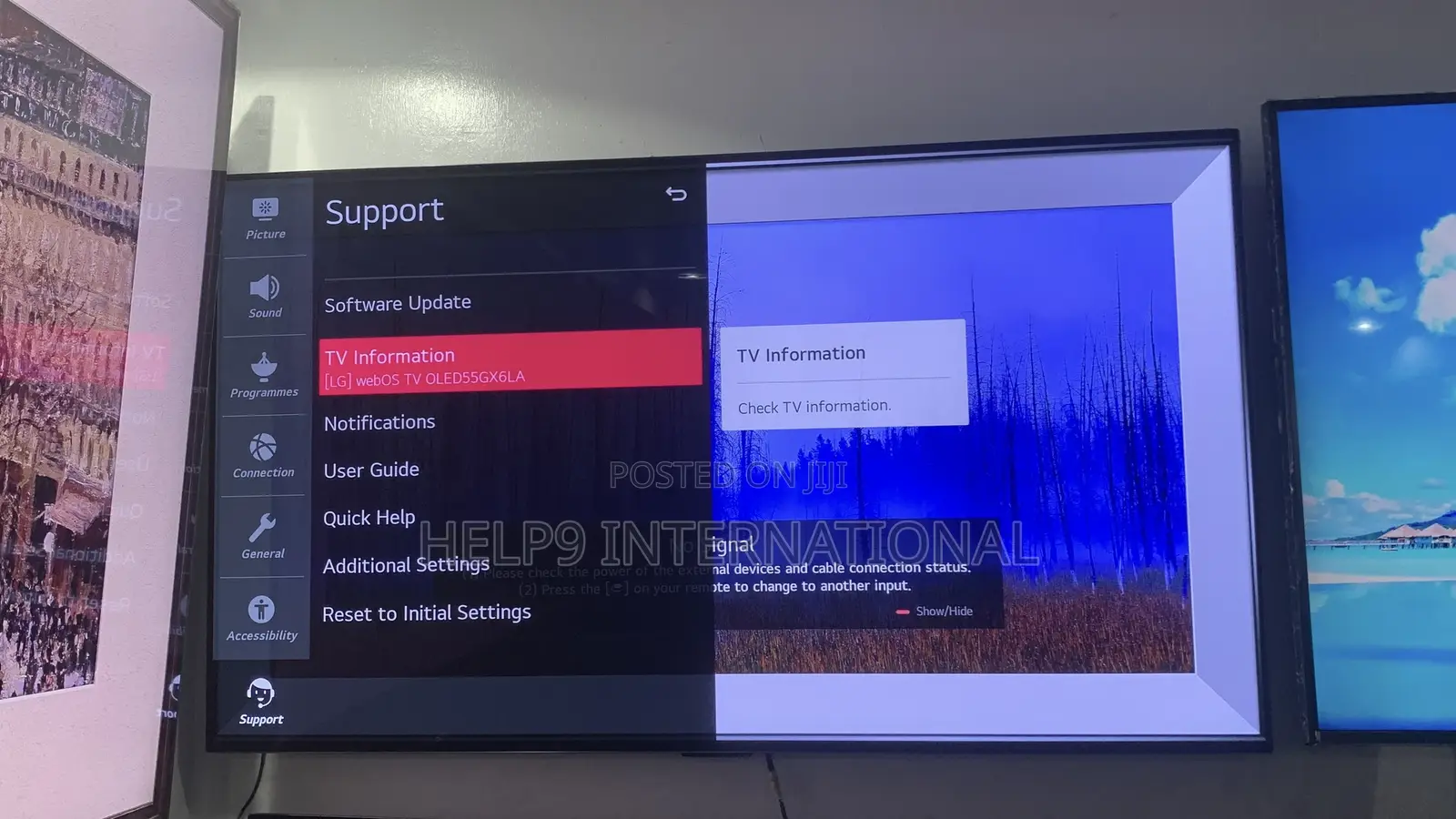 Classy 55" LG G-Class OLED EVO Smart TV With Airplay