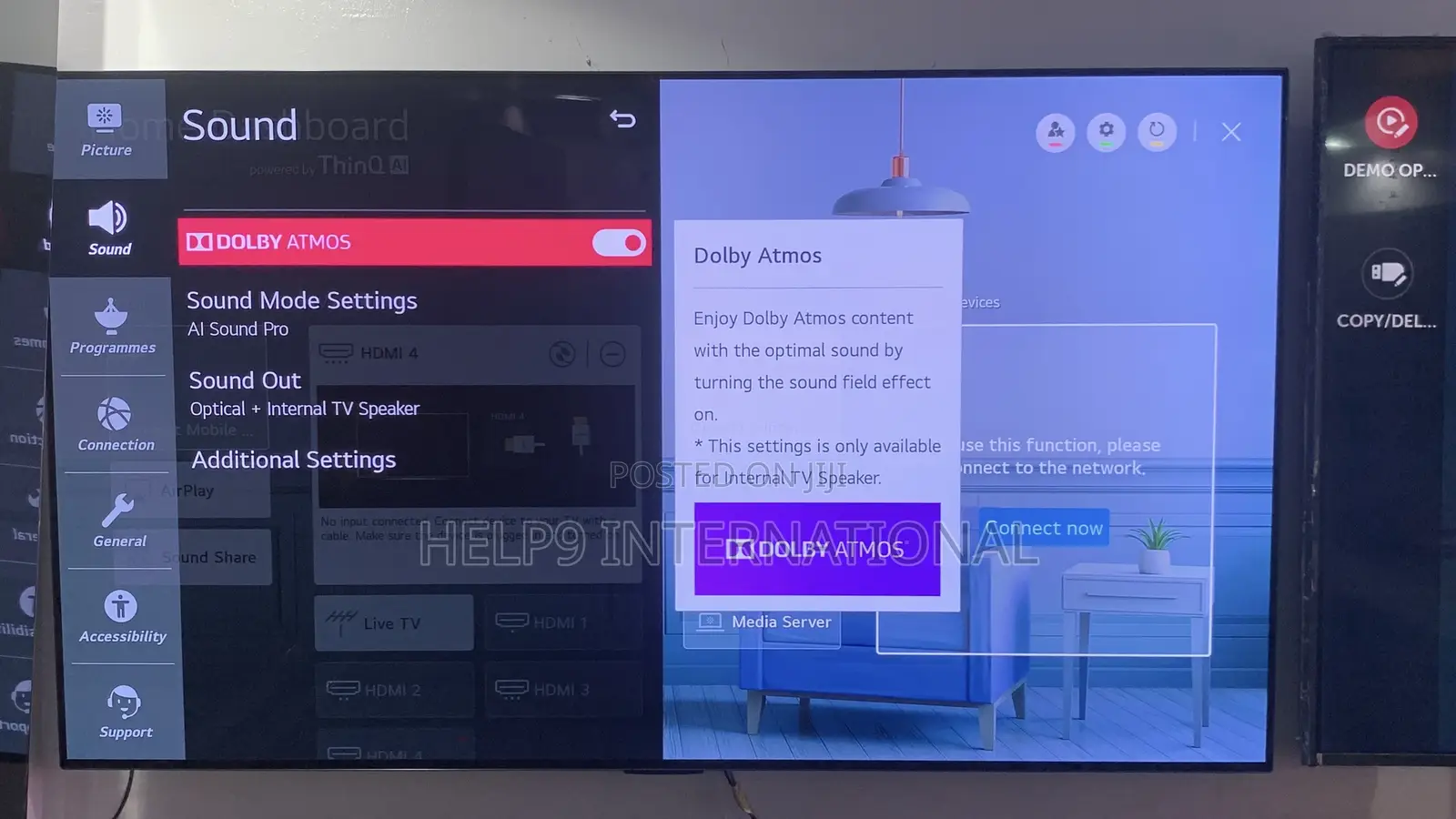 Classy 55" LG G-Class OLED EVO Smart TV With Airplay
