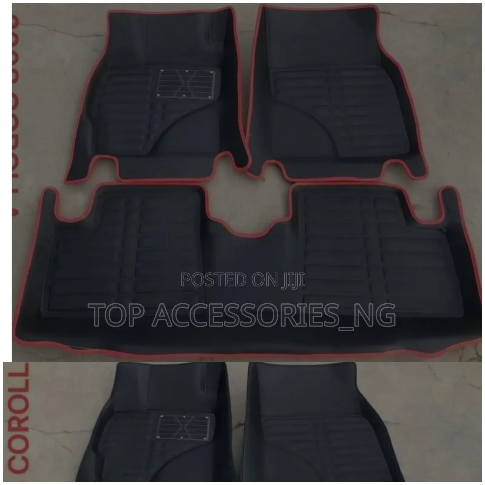 Waterproof Leather Foot Mat for Toyota Corolla